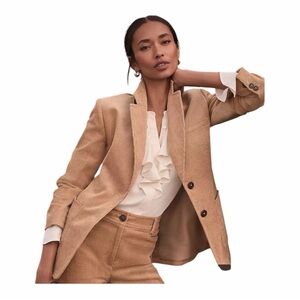 Ann Taylor Loft Fitted Corduroy Blazer Size 10P
